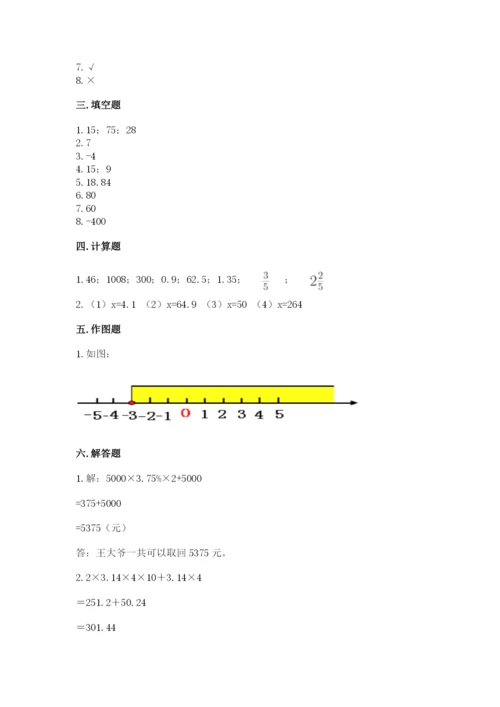 小升初数学期末测试卷【精品】.docx