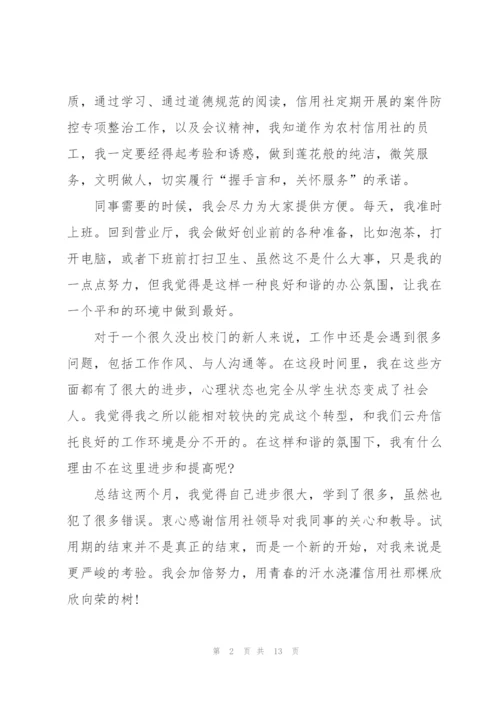 金融公司试用期2021个人工作总结.docx