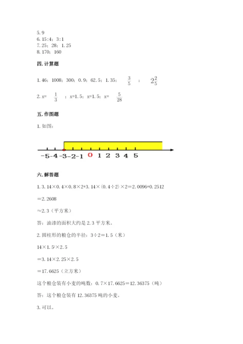 人教版六年级下册数学期末测试卷精品【精选题】.docx