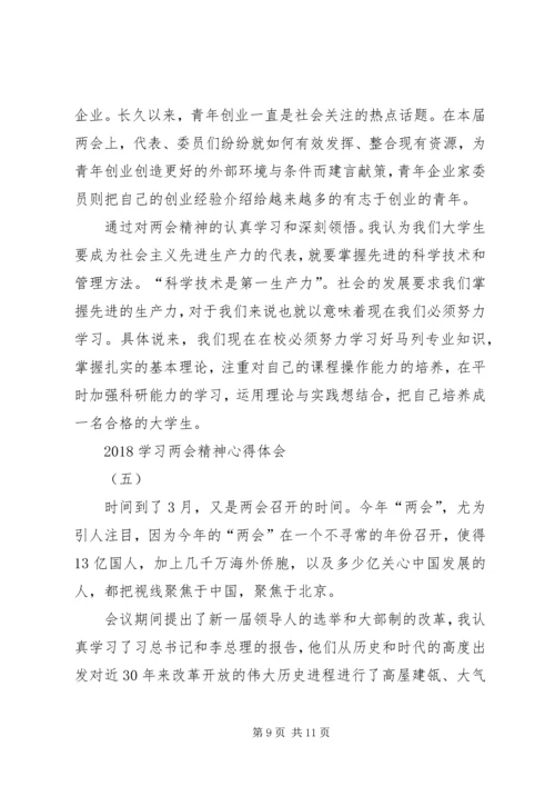 学习XX年全国两会心得体会5篇.docx