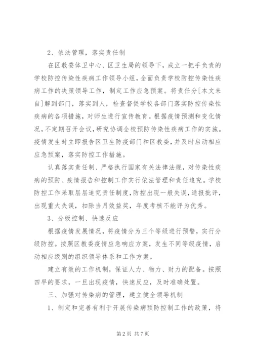 学校传染病防控工作应急预案.docx