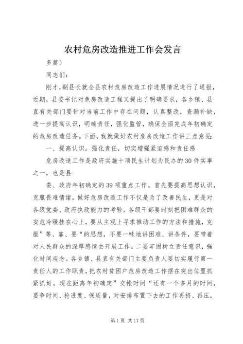 农村危房改造推进工作会发言 (4).docx