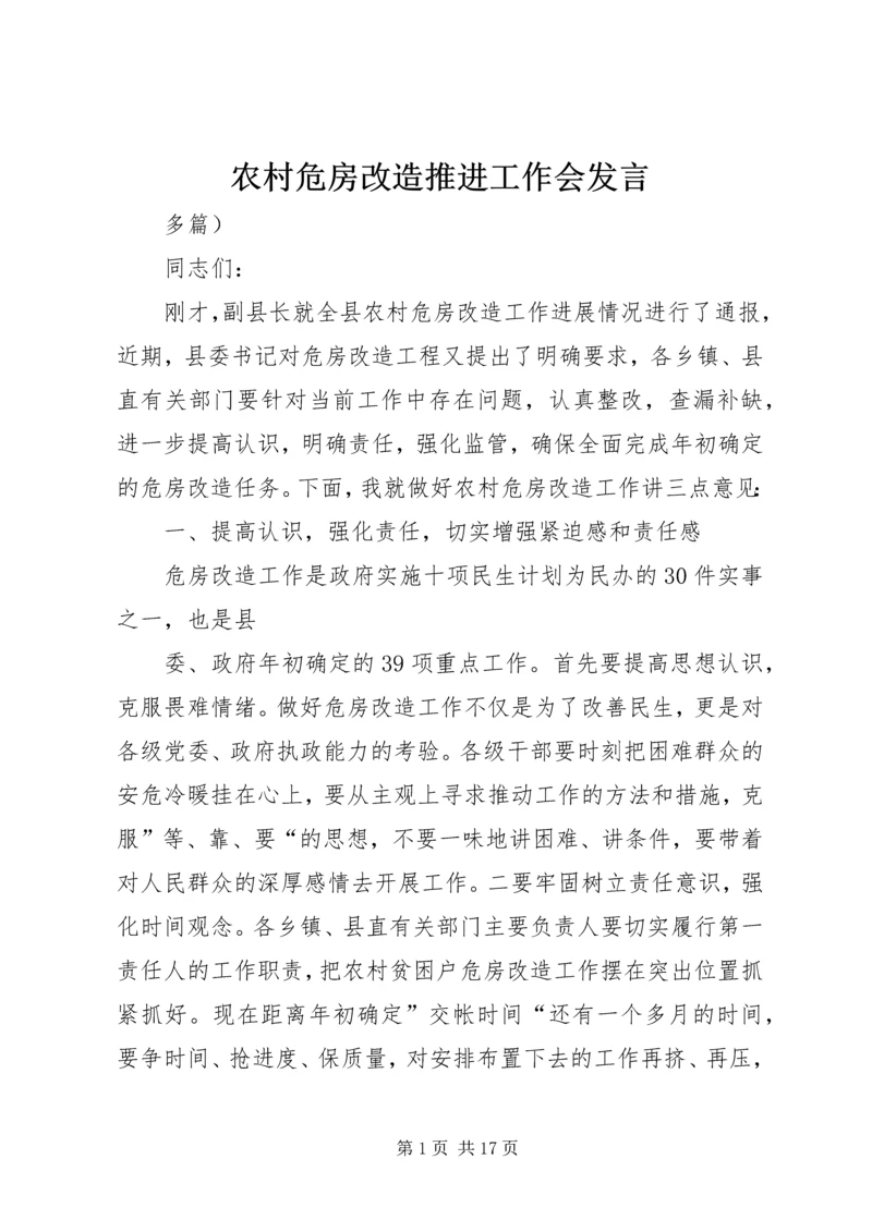 农村危房改造推进工作会发言 (4).docx