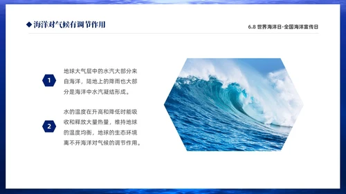 深蓝色简约68世界海洋日全国海洋宣传日PPT