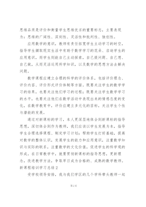 新课程培训学习总结11篇.docx