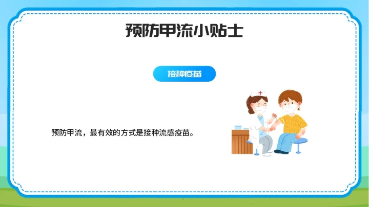 预防甲型流感病毒医学知识PPT模板