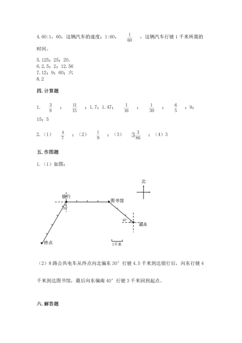 人教版六年级上册数学期末测试卷精品（易错题）.docx