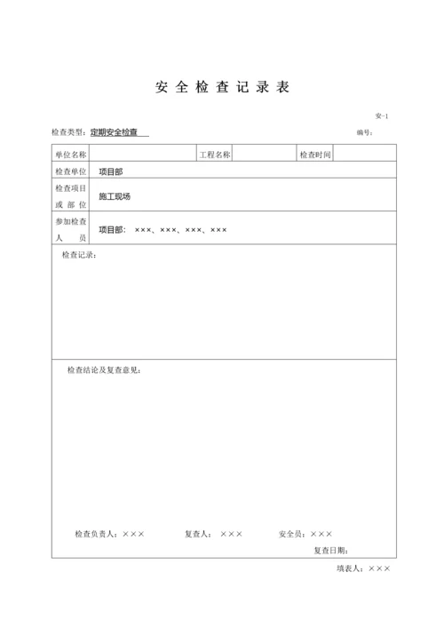 安全检查记录表范例_2.docx