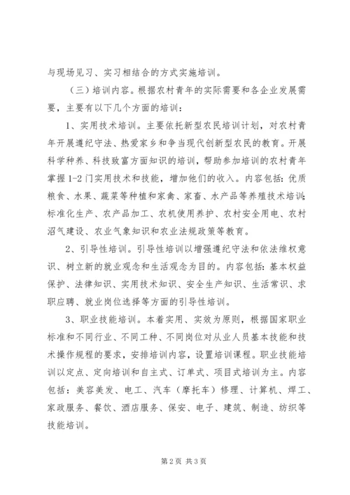 青年劳动者技能培训方案.docx