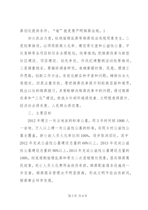 乡镇推进殡葬改革实施方案.docx