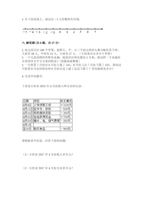 小升初六年级期末试卷含完整答案【典优】.docx