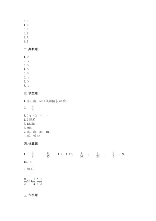 小学数学六年级上册期末测试卷精品【名校卷】.docx