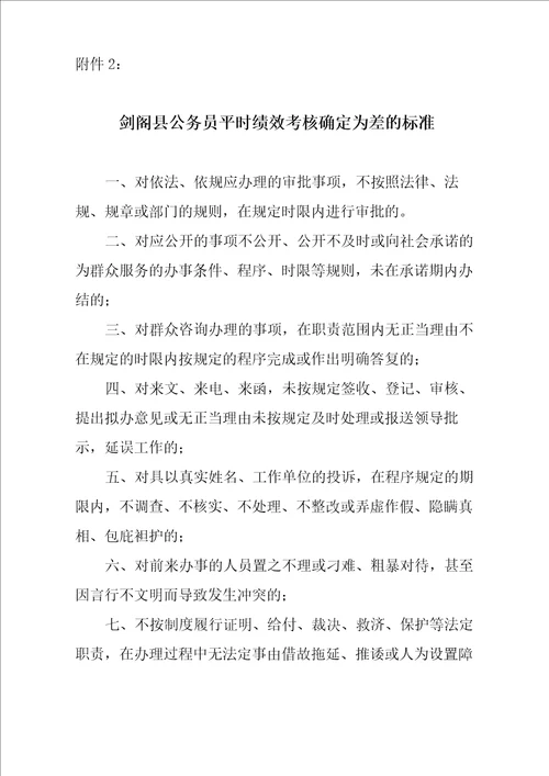 公务员年度绩效考核内容量化测评表