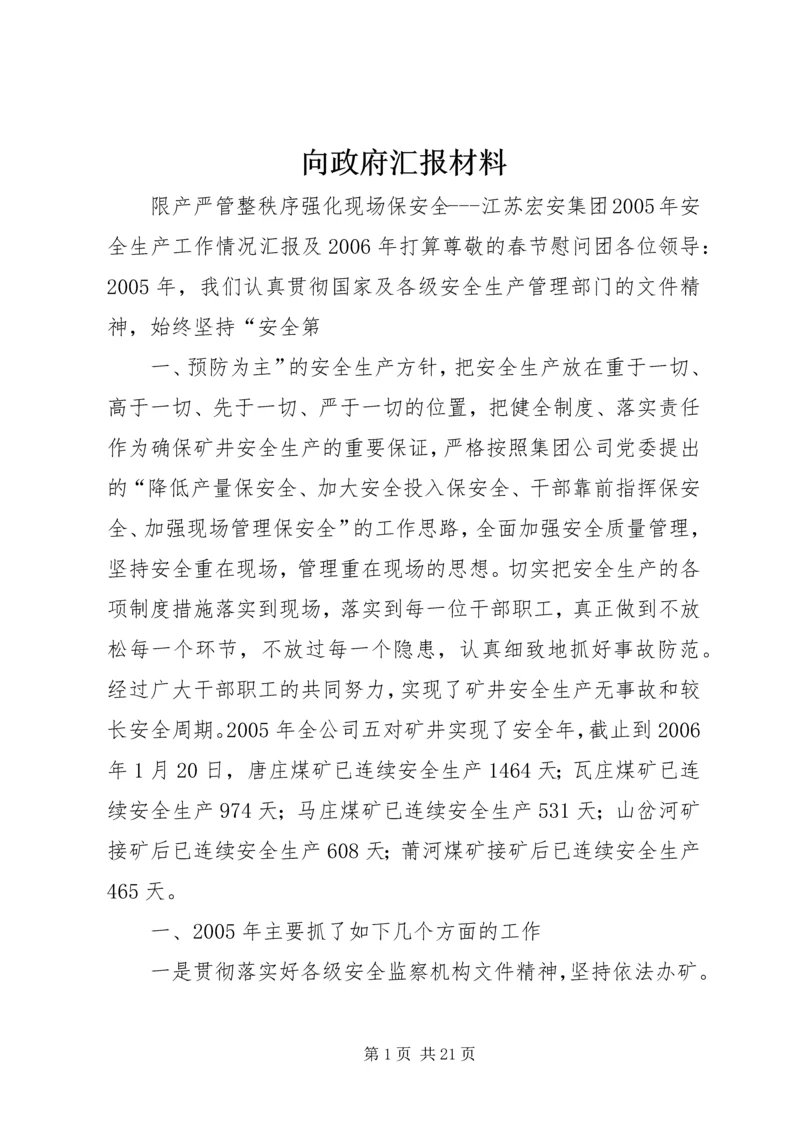 向政府汇报材料.docx