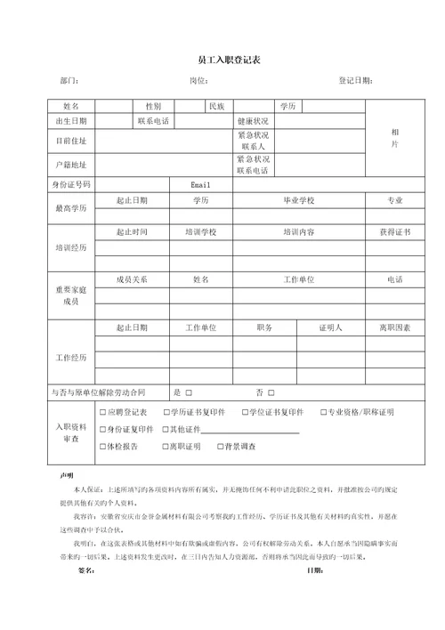 员工招聘管理实施标准细则