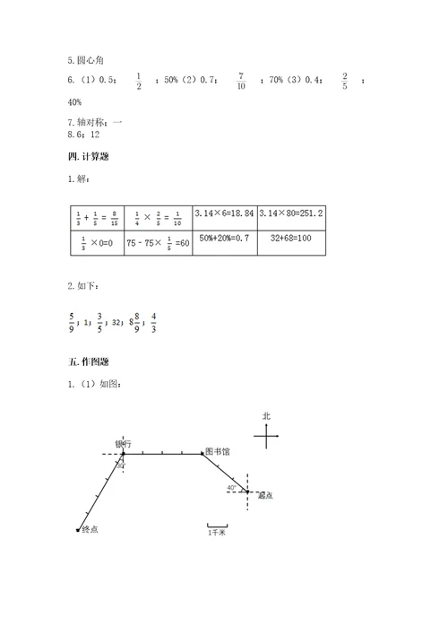 小学数学六年级上册期末卷附参考答案培优a卷