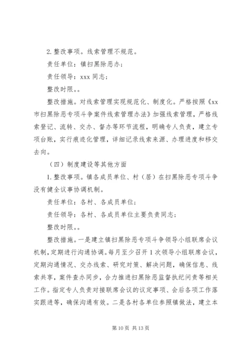 乡镇落实市委扫黑除恶专项巡察组反馈意见的整改方案.docx