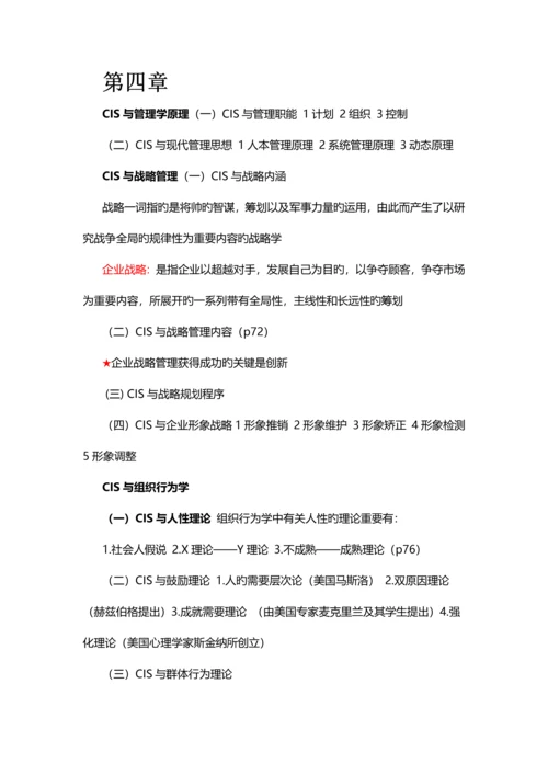 企业形象与策划-要点重点.docx