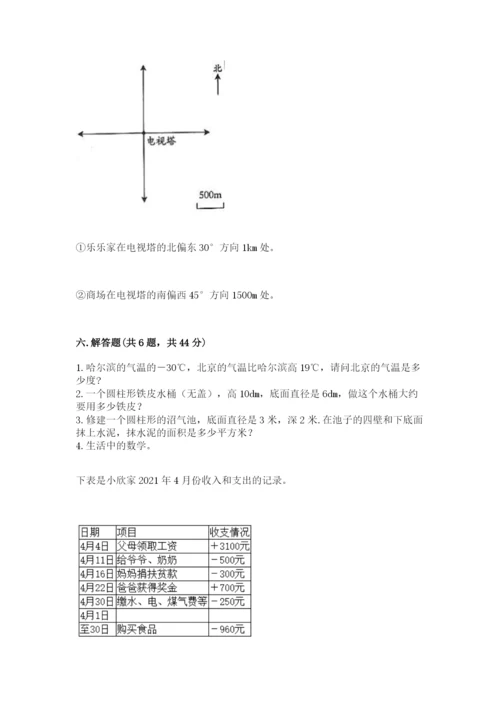 北京版小学六年级下册数学期末综合素养测试卷及答案【考点梳理】.docx