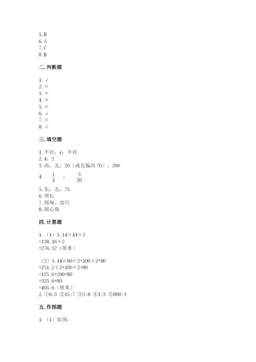 人教版六年级上册数学期末测试卷精品（b卷）.docx