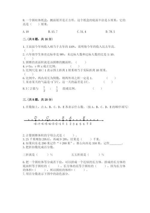苏教版数学小升初模拟试卷（培优b卷）.docx