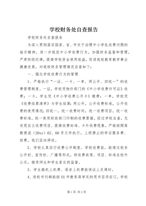 学校财务处自查报告 (8).docx