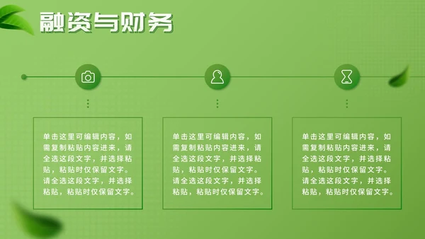 简约绿色环保新能源创业大赛PPT模板