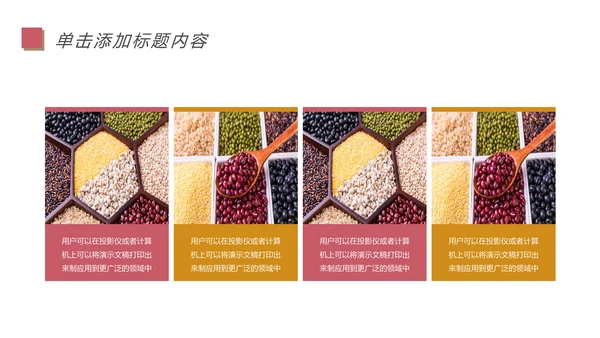 五谷杂粮土特产农产品生态食品PPT模板
