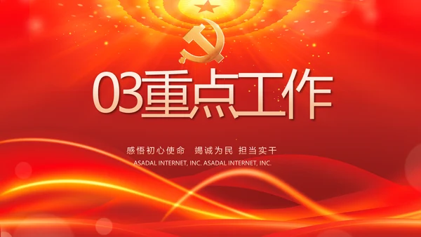 党支部党员大会工作总结汇报动态PPT