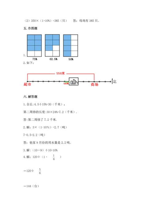 人教版六年级上册数学期末检测卷附答案（典型题）.docx