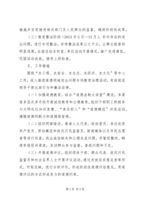 道德领域突出问题专项教育治理活动实施方案.docx