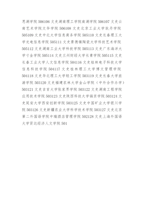 全国三本大学排名表.docx