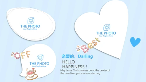蓝色卡通母婴婴儿护理动态PPT