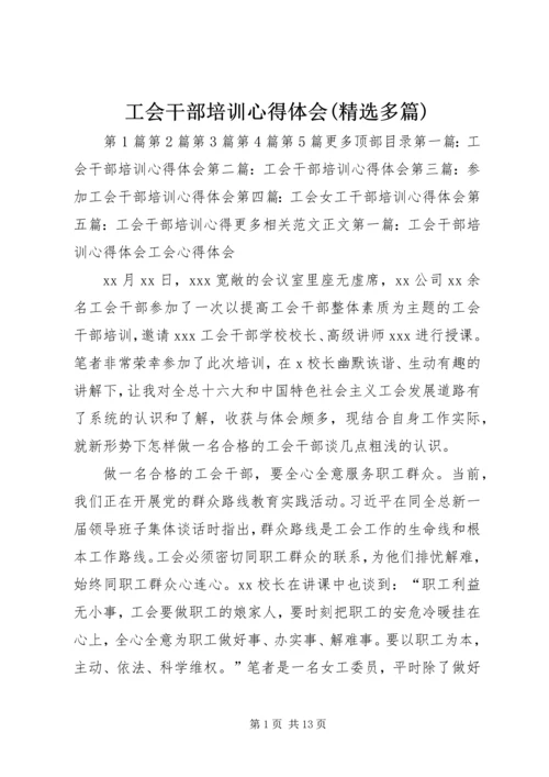 工会干部培训心得体会(精选多篇).docx