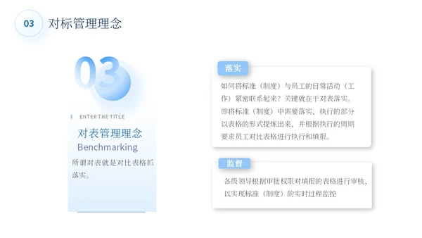 蓝色简约商务蓝色大气管理规划公司规划对标管理ppt