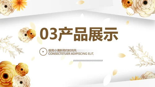 清新时尚公司产品介绍宣传PPT动态