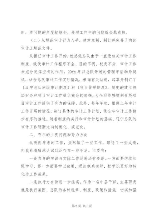 审计处长述职报告范文.docx