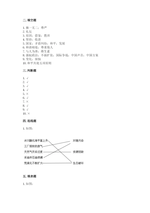 部编版六年级下册道德与法治期末测试卷附参考答案【轻巧夺冠】.docx