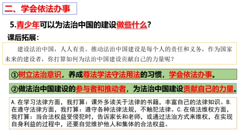 【新课标】10.2  我们与法律同行课件【2024春新教材】（25张ppt）