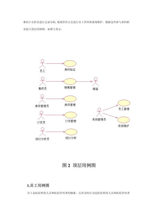 UML建模医院药品基础管理系统.docx