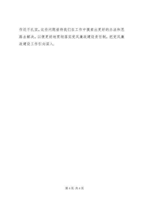 物资办上半年党风廉政建设工作专题汇报.docx