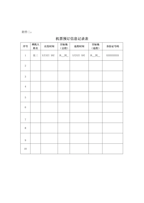 机票预订管理标准规定.docx