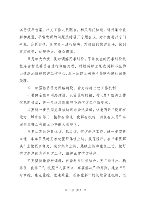 乡镇某年信访工作总结.docx