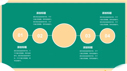 绿色插画风读书分享PPT模板