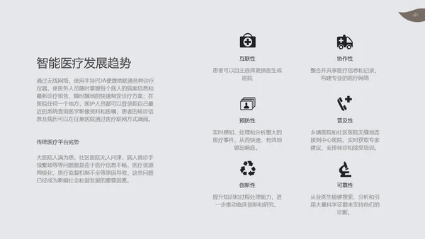 智能医疗医学解决方案通用PPT模板