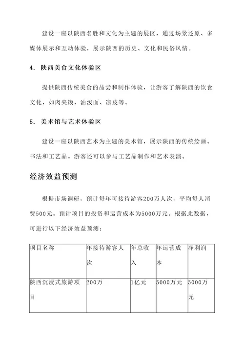 陕西经典沉浸式项目方案