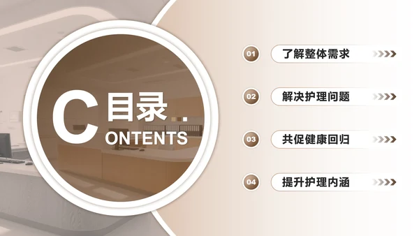 浅棕色商务风护理个案工作汇报PPT模板