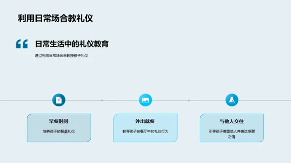 礼仪智慧从娃娃抓起