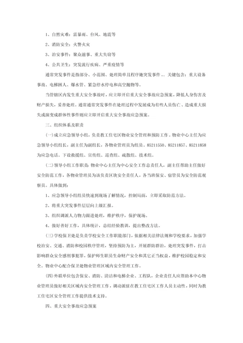 华南师范大学物业应急专题预案.docx