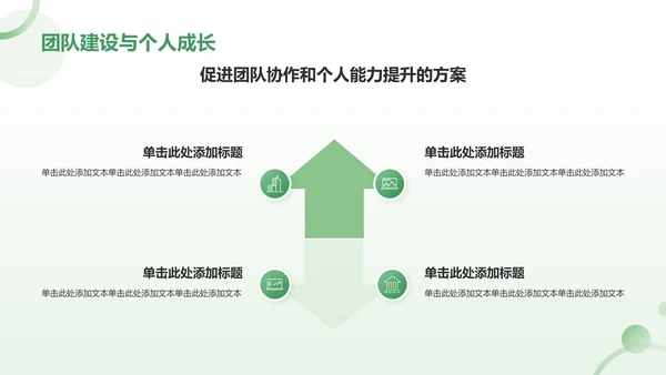 绿色小清新八月你好——工作总结汇报PPT模板